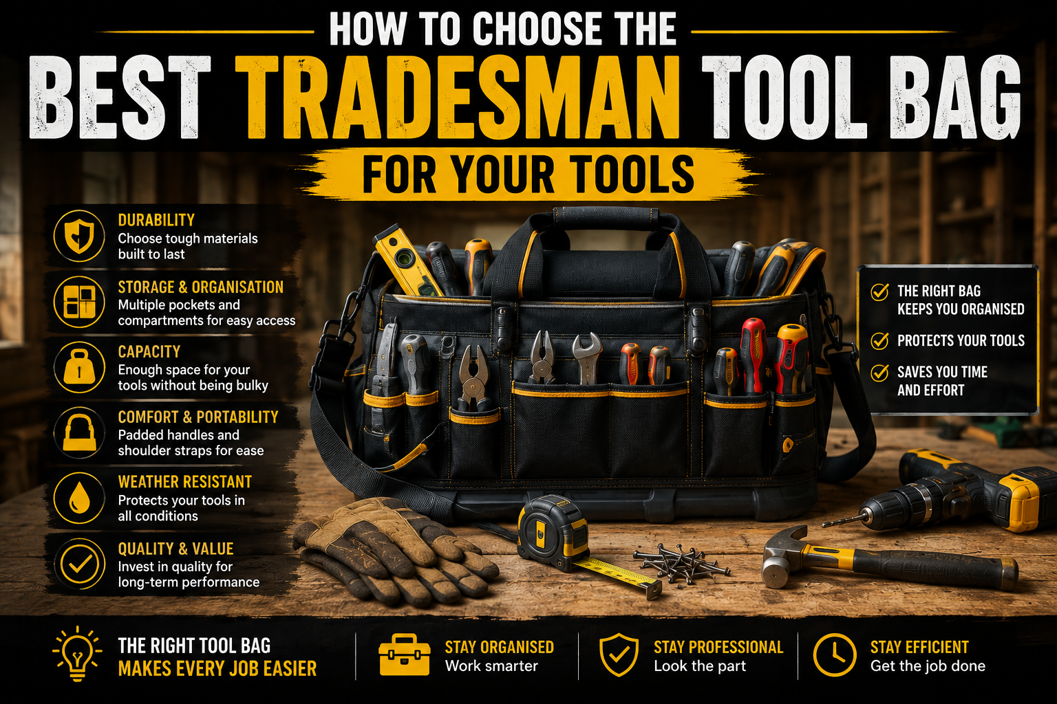 Tradesman tool bag